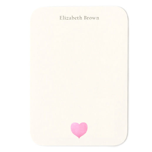 Pink Heart - Small Note Cards by Felix Doolittle