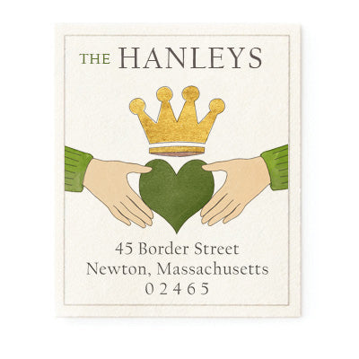 Claddagh Heart: Return Address Labels | Felix Doolittle