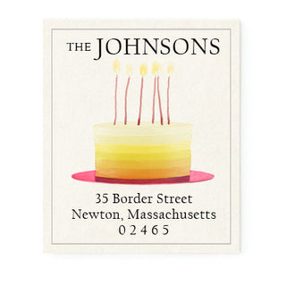 Ombre Cake - Return Address Labels