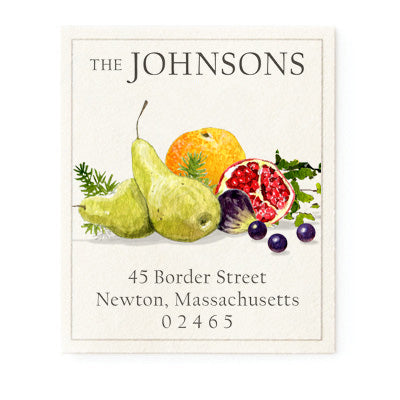 Festive Fruit - Return Address Labels