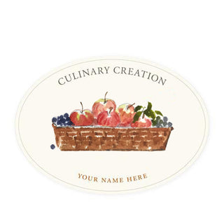Autumn Bounty - Oval Kitchen Labels