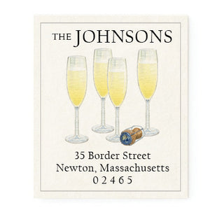Champagne Celebration - Return Address Labels