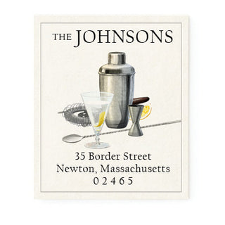 Shaken Not Stirred - Return Address Labels