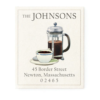 Coffee Press - Return Address Labels