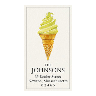Matcha Soft Serve - Panoramic Return Address Labels