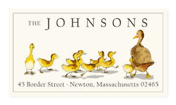 Ducklings - Panoramic Return Address Labels
