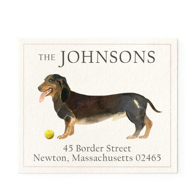 Dachshund - Return Address Labels