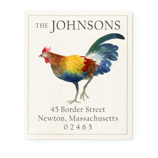 Italian Rooster - Return Address Labels