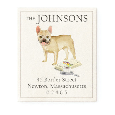 French Bulldog - Return Address Labels