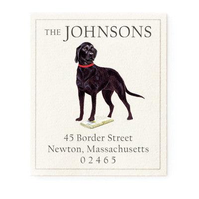Black Lab Address Signs Black Labs Label