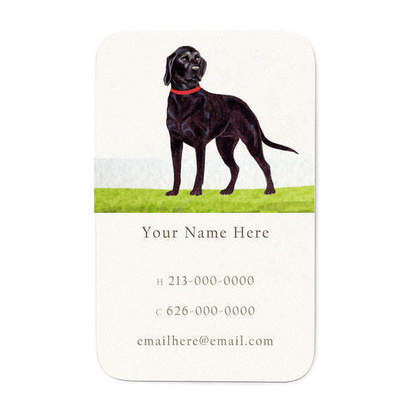 Black Labrador - Personal Calling Cards