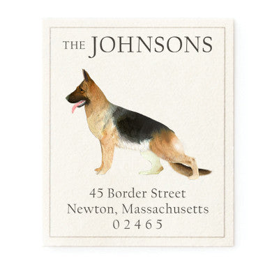 German Shepherd - Return Address Labels