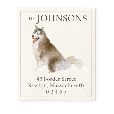 Siberian Husky - Return Address Labels