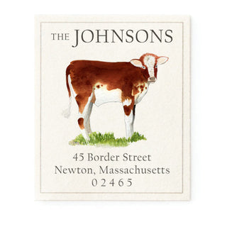 Brown Calf - Return Address Labels