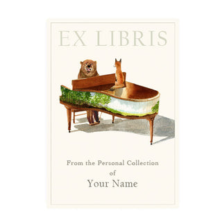 Piano Bear - Bookplates