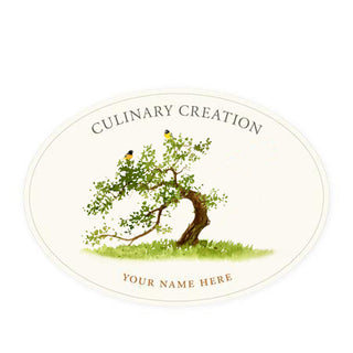 Goldfinches - Oval Kitchen Labels