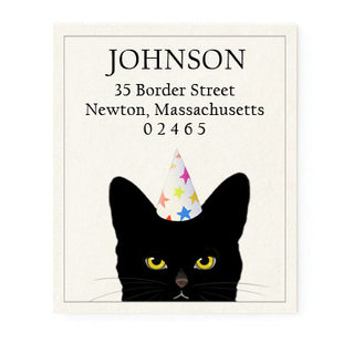 Party Cat - Return Address Labels