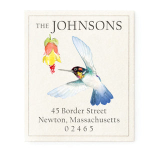 Bee Hummingbird - Return Address Labels