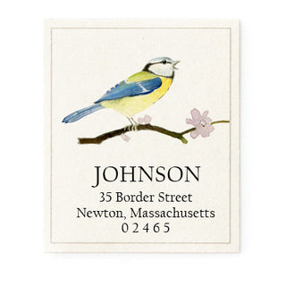 Blue Tit Songbird - Return Address Labels