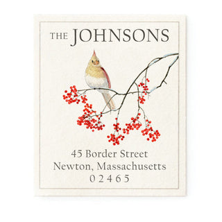Lady Cardinal - Return Address Labels