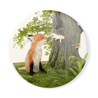 Fox and Hedgehog - Pocket Mirror