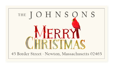 Merry Merry - Panoramic Return Address Labels