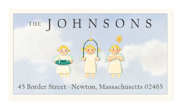 Three Wise Girls - Panoramic Return Address Labels