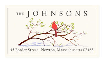 Winter Friend - Panoramic Return Address Labels