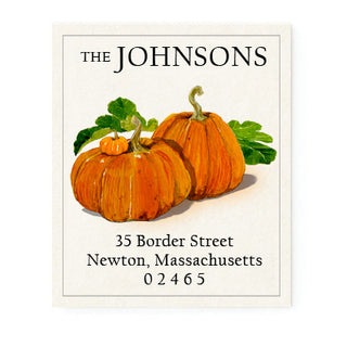 Pumpkin Trio - Return Address Labels