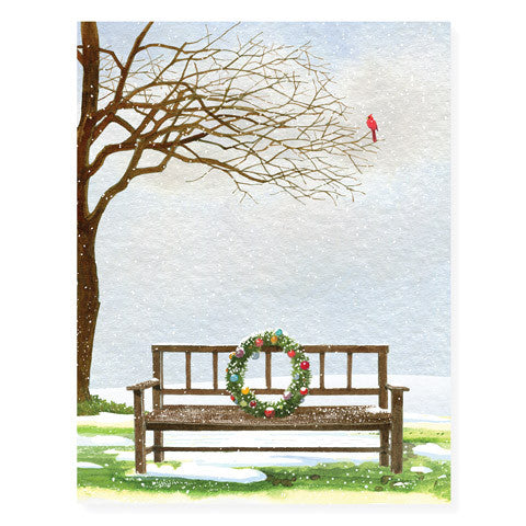 Snowy Wreath - Occasion Card