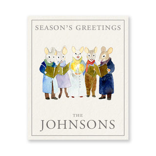 Caroling Mice - Word Play Labels
