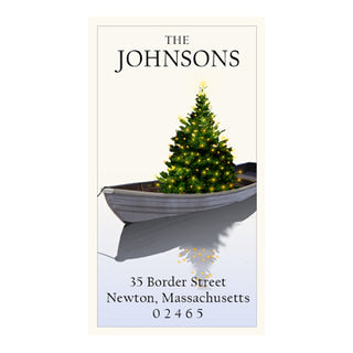 Holiday Dinghy - Panoramic Return Address Labels