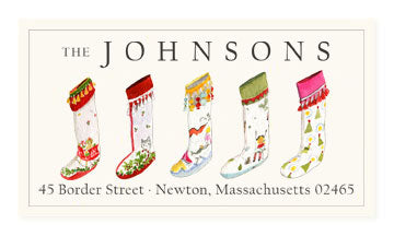 Vintage Stockings - Panoramic Return Address Labels