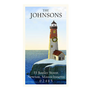 Coastal Christmas - Panoramic Return Address Labels