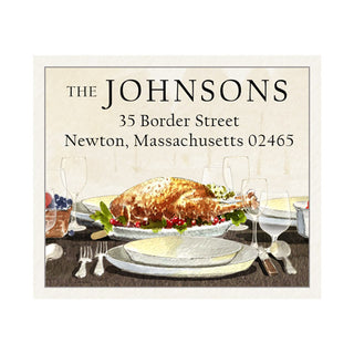 Thanksgiving Feast - Return Address Labels