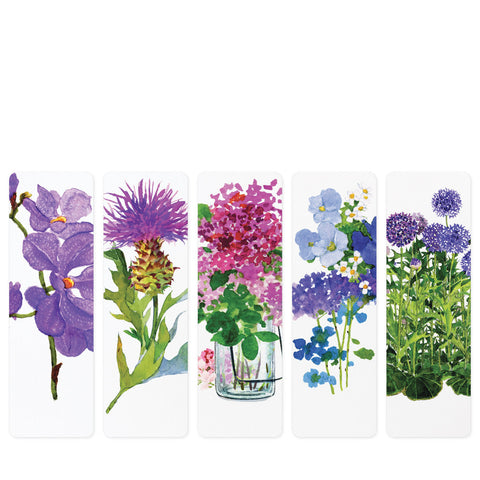 The Violet Femmes - Purple flower bookmarks by Felix Doolitlle