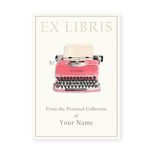 Retro Typewriter - Bookplates