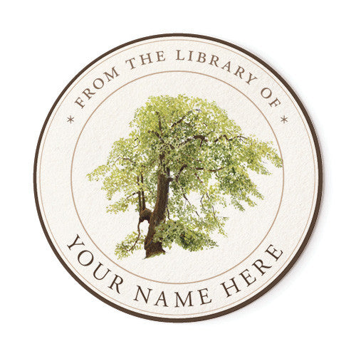 Old Oak Tree - Ex Libris Medallions