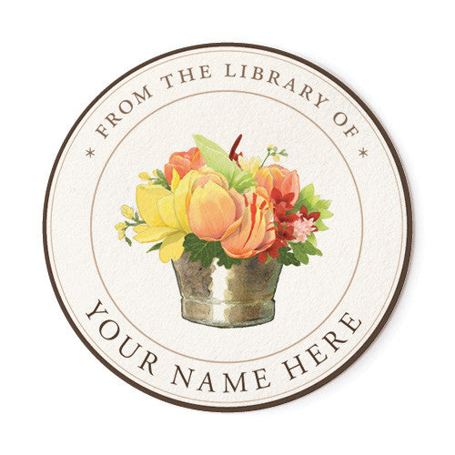 Tropical Bouquet - Ex Libris Medallions