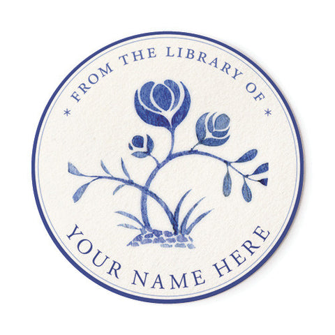 Delftware Flower - Ex Libris Medallions