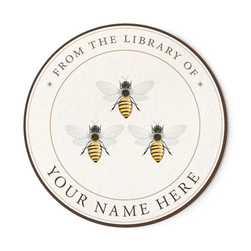 Three Bees - Ex Libris Medallions