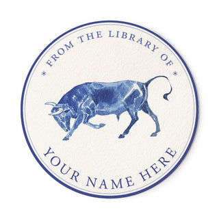 Delftware Bull - Ex Libris Medallions