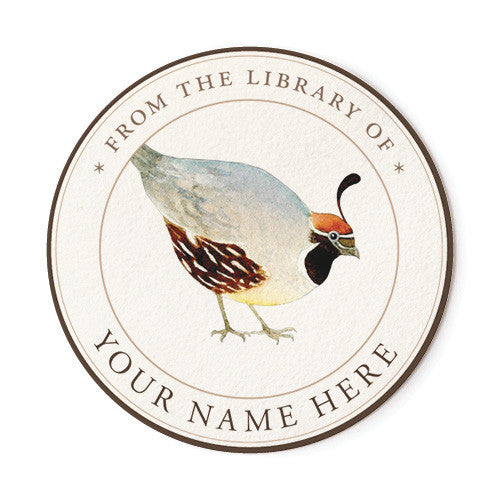 Quail - Ex Libris Medallions