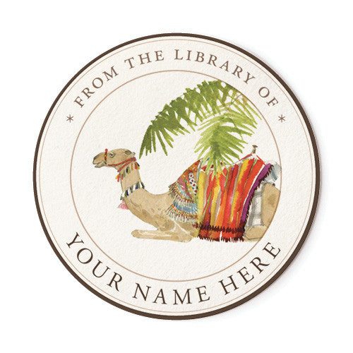 Resting Camel - Ex Libris Medallions