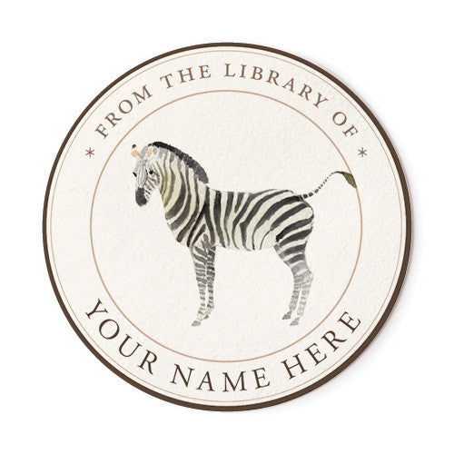 Zebra - Ex Libris Medallions