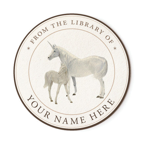 Unicorns - Ex Libris Medallions