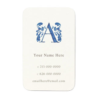 Delftware Monogram - Personal Calling Cards