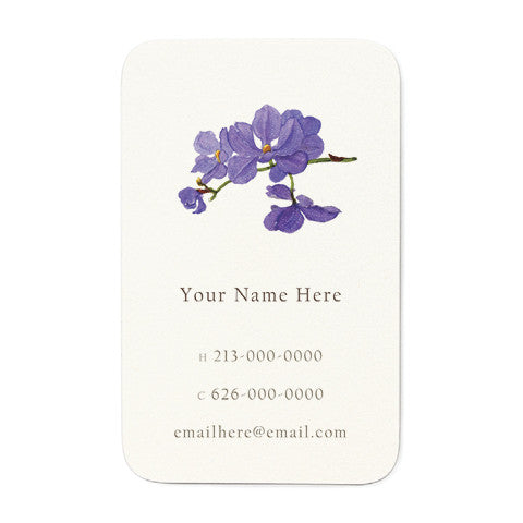 Sapphire Orchid - Personal Calling Cards