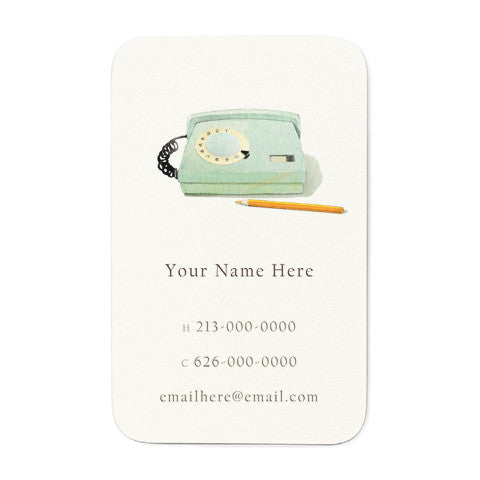 Retro Phone - Personal Calling Cards