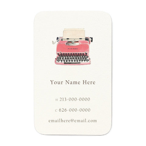 Retro Typewriter - Personal Calling Cards